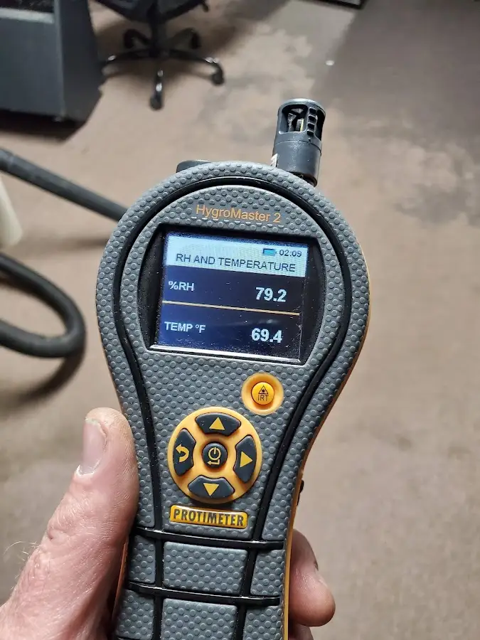 Moisture meter humidity assessment for Fire & Smoke Damage Restoration in Mason